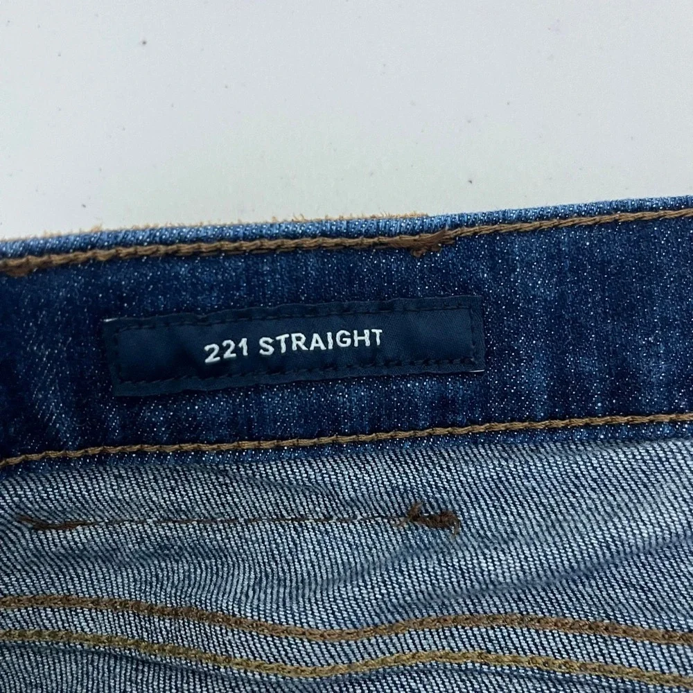 Lucky Brand 221 Straight Mens Jeans Dark Wash Denim 38x32 7M12644
